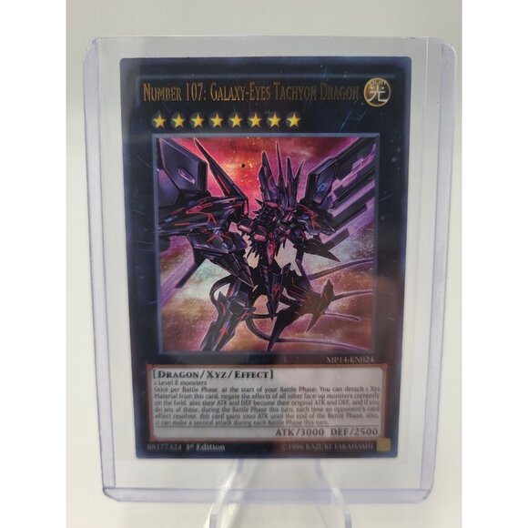 Number 107: Galaxy-Eyes Tachyon Dragon - 1st Edition - MP14-EN024 - Ultra (NM) - Picture 1 of 6